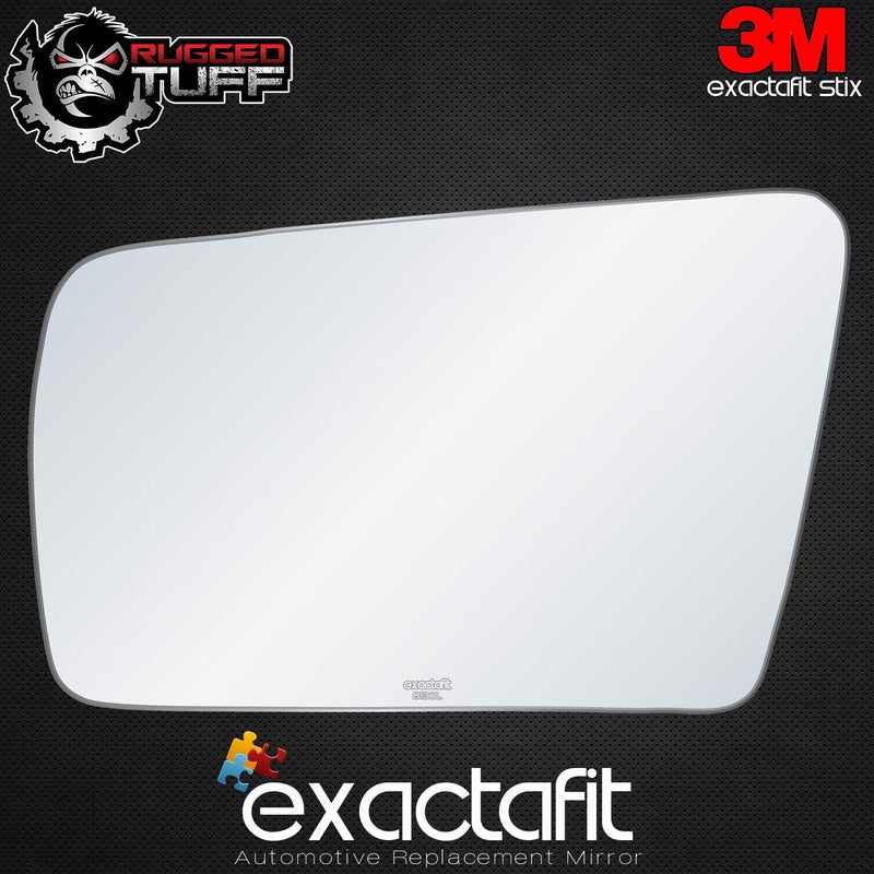 Rugged TUFF exactafit 8130L Driver Side Mirror Glass Replacement Repair Compatible With Mercedes Benz C230 C280 C43 CL500 CL600 E300 E320 E420 E430 E55 S320 S420 S500 S600 SL320 SL500 SL600 AMG - Image 3